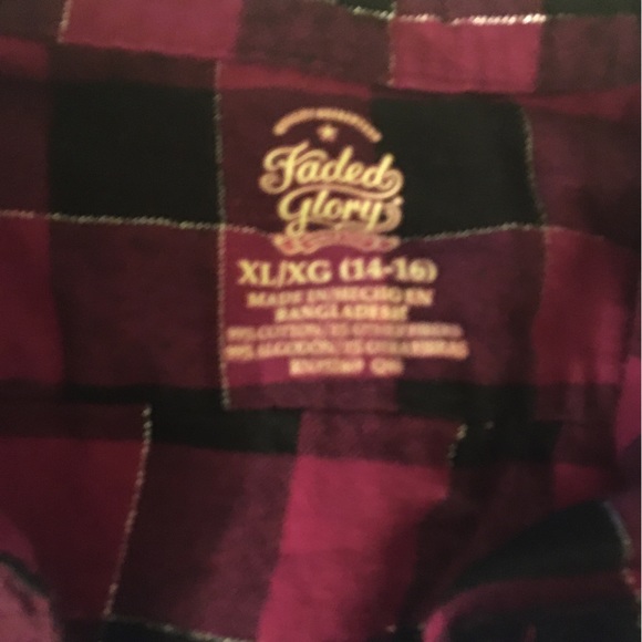 glittery black and pink flannel - Picture 2 of 3